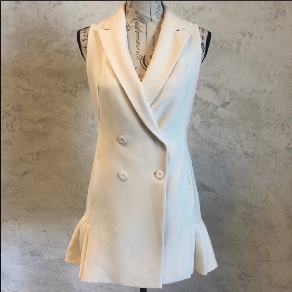 Zara Sleeveless Blazer Mini Dress